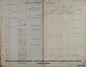 Registers of discharges and transfers