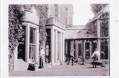 Photograph, modern print, of some of family gardening at Beaconfield House