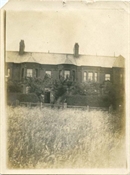 Photograph, early print, of part of front of Epworth House.